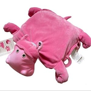 Zoobie Pets Hada the Hippo plush, pillow and blanket
